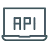 API - Application Programming Interface -  All our solutions one keystroke away