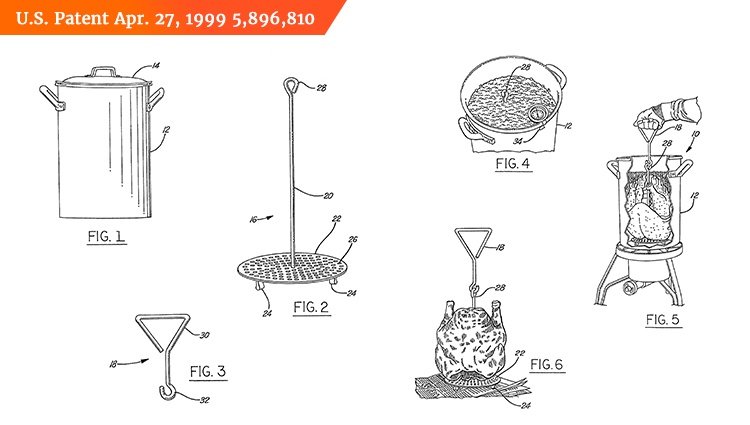 patented poultry frying apparatus U.S. Patent Apr.27, 1999 5,896,810